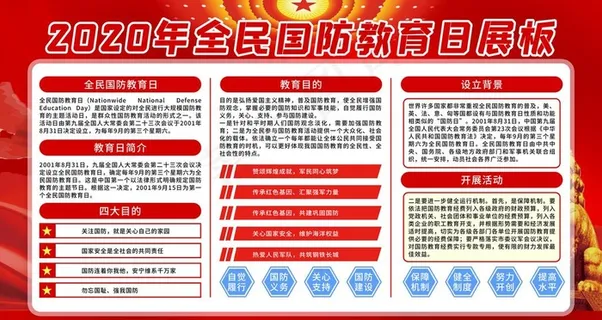 国防教育日图片