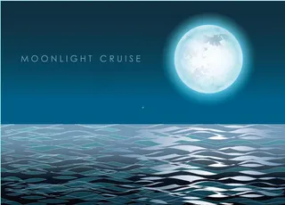 卡通夜晚月亮图片