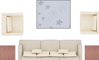 彩平沙发组合图片