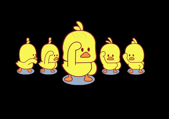 小黄鸭图片psd模版下载