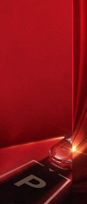 车位红色背景图片