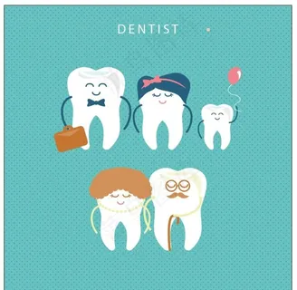 牙齿矢量图图片