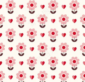 儿童画花朵平铺图片