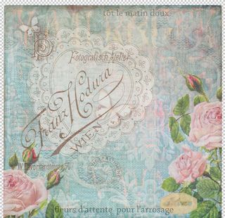 复古田园风花纹背景图片