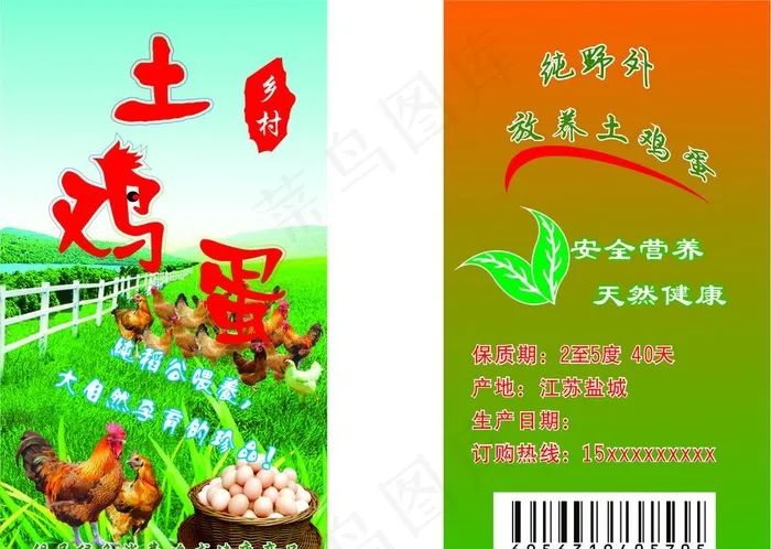 土鸡蛋图片(210X297)cdr矢量模版下载