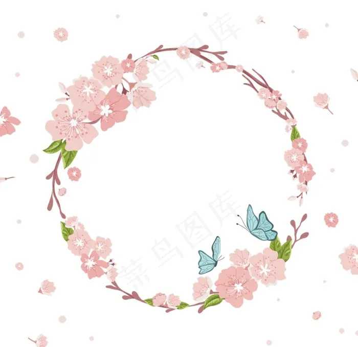 手绘花图片psd模版下载