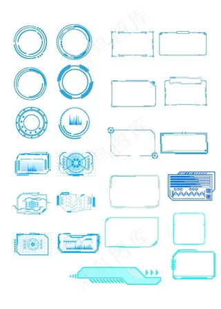 科技感边框素材图片