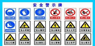 安全警示牌图片