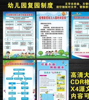 幼儿园复园的制度  流程图图片