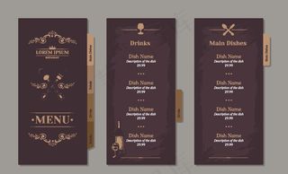 高档餐牌模板图片