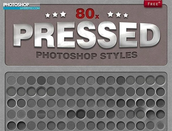 超酷质感凹陷图层样式