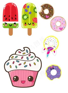 矢量甜甜圈图片