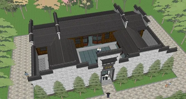 徽派宗祠建筑图片