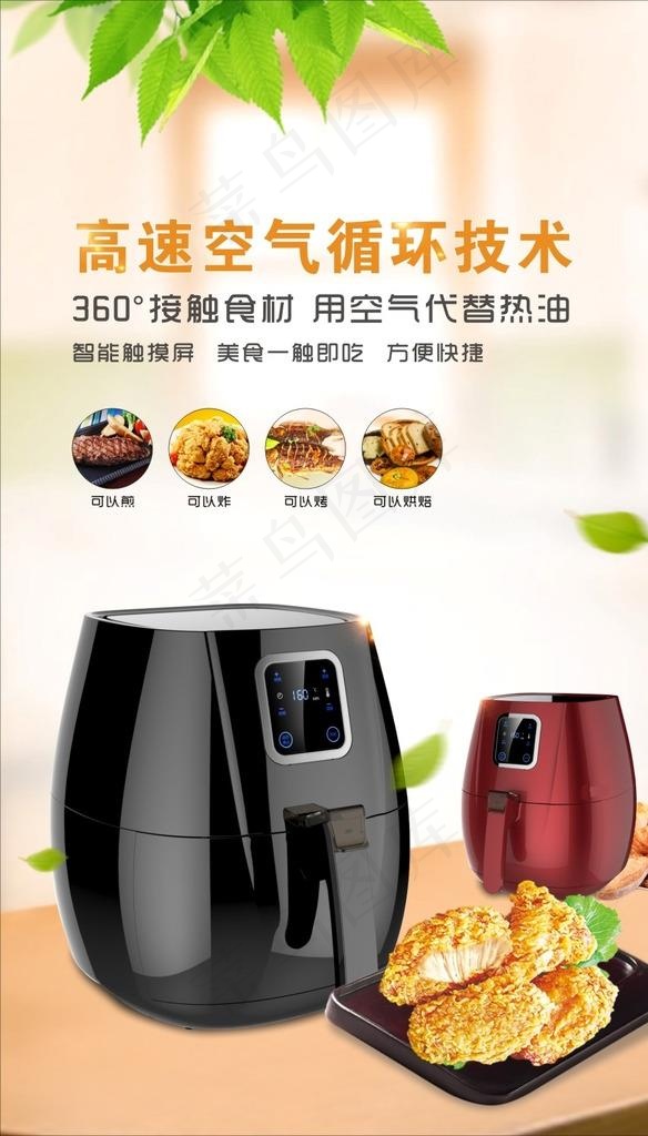 空气炸锅灯箱片写真图片