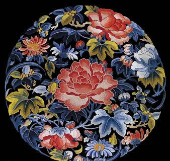 刺绣 绣花 茉莉花 桃花 梨花图片