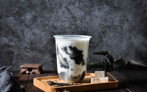 黑芝麻牛乳茶图片