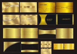 金色名片图片