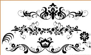 藤蔓 树叶 植物花纹图片