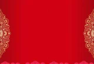 红色喜庆古风国风活动海报背景图片