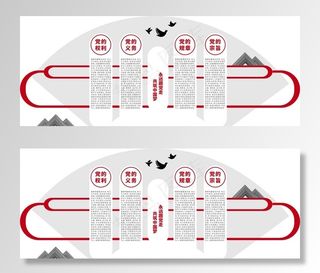 党建文化墙 红色 不忘初心 牢图片