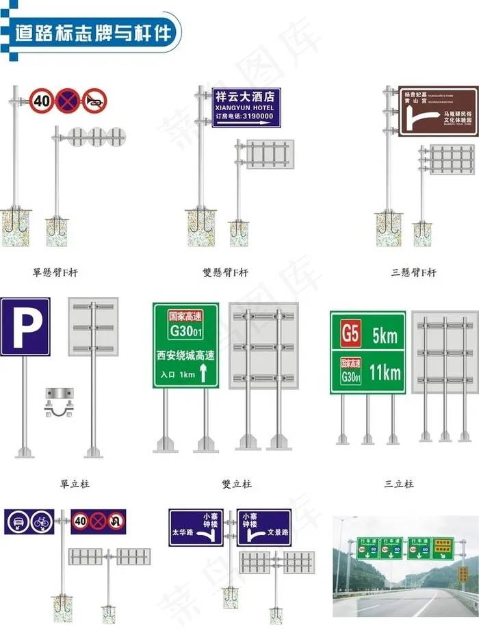 指示牌 交通类标志 指示 指路图片cdr矢量模版下载