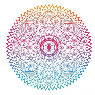 多彩渐变花纹图片