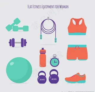 运动健身锻炼主题图标icon图片