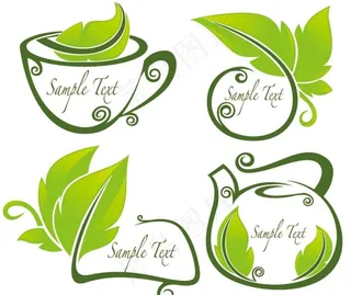 
                    茶艺剪影图案图片
            