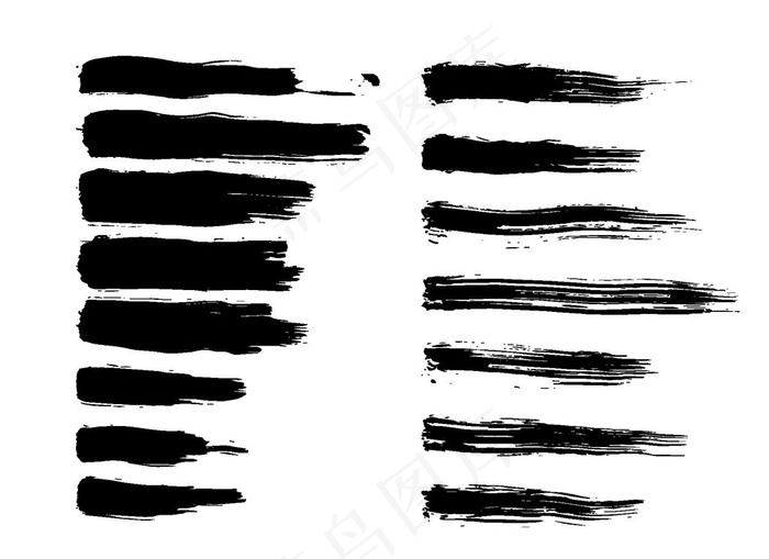 AI毛笔笔刷图片