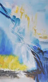 高清立体抽象油画艺术玄关图片