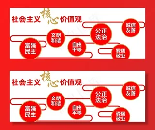 *核心价值观 精美文化墙图片