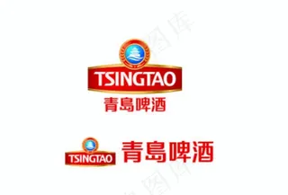 青岛啤酒立体logo图片