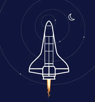 卡通火箭素材图片