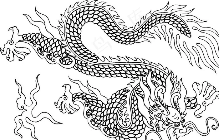 龙纹图片cdr矢量模版下载