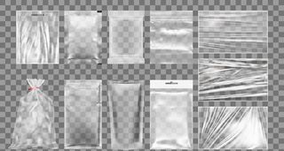 透明塑料袋样机图片