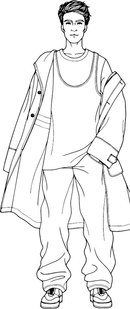 男装款式图图片