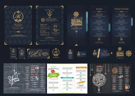 英文菜单画册图片