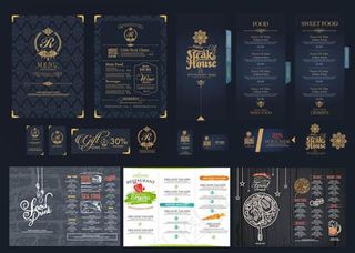 英文菜单画册图片