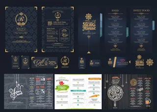 英文菜单画册图片