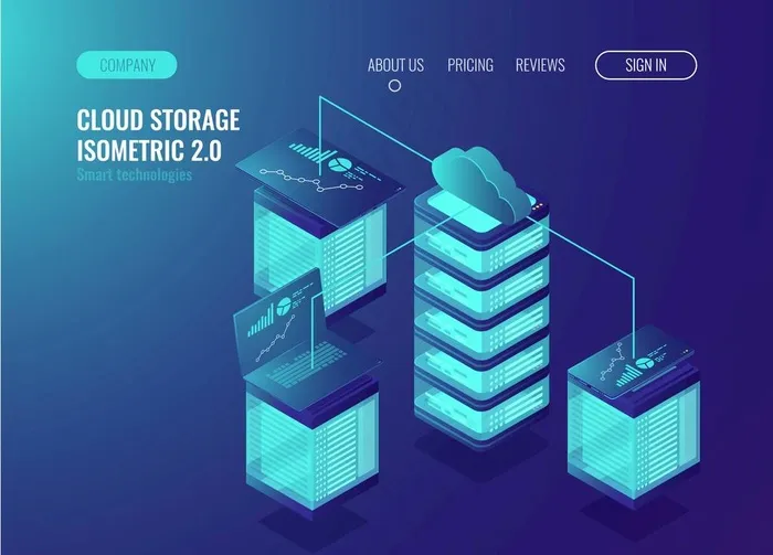 云存储数据CRM系统访问与设备图片eps,ai矢量模版下载