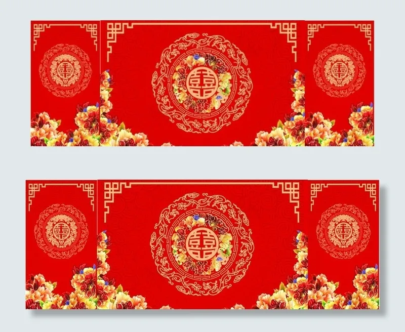 中式婚礼图片(10955X4341(DPI:35))psd模版下载