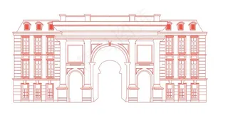 欧式建筑线稿图片