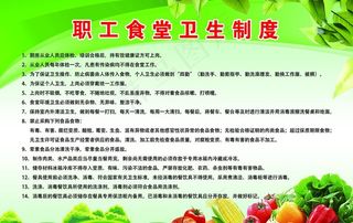 职工食堂卫生制度图片