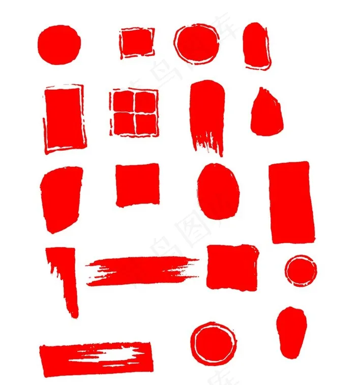 印章图片psd模版下载