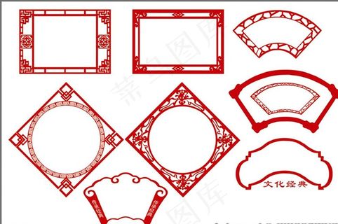 边框造型 异型边框 花纹边框图片
