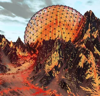 C4D模型山体图片