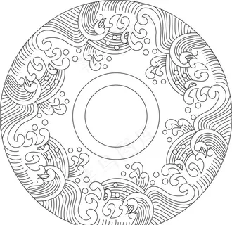 圆形水纹图片