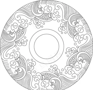圆形水纹图片