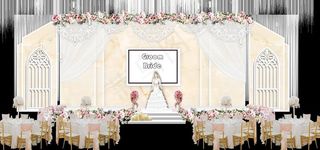 香槟色婚礼图片