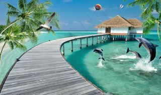 风景背景墙图片